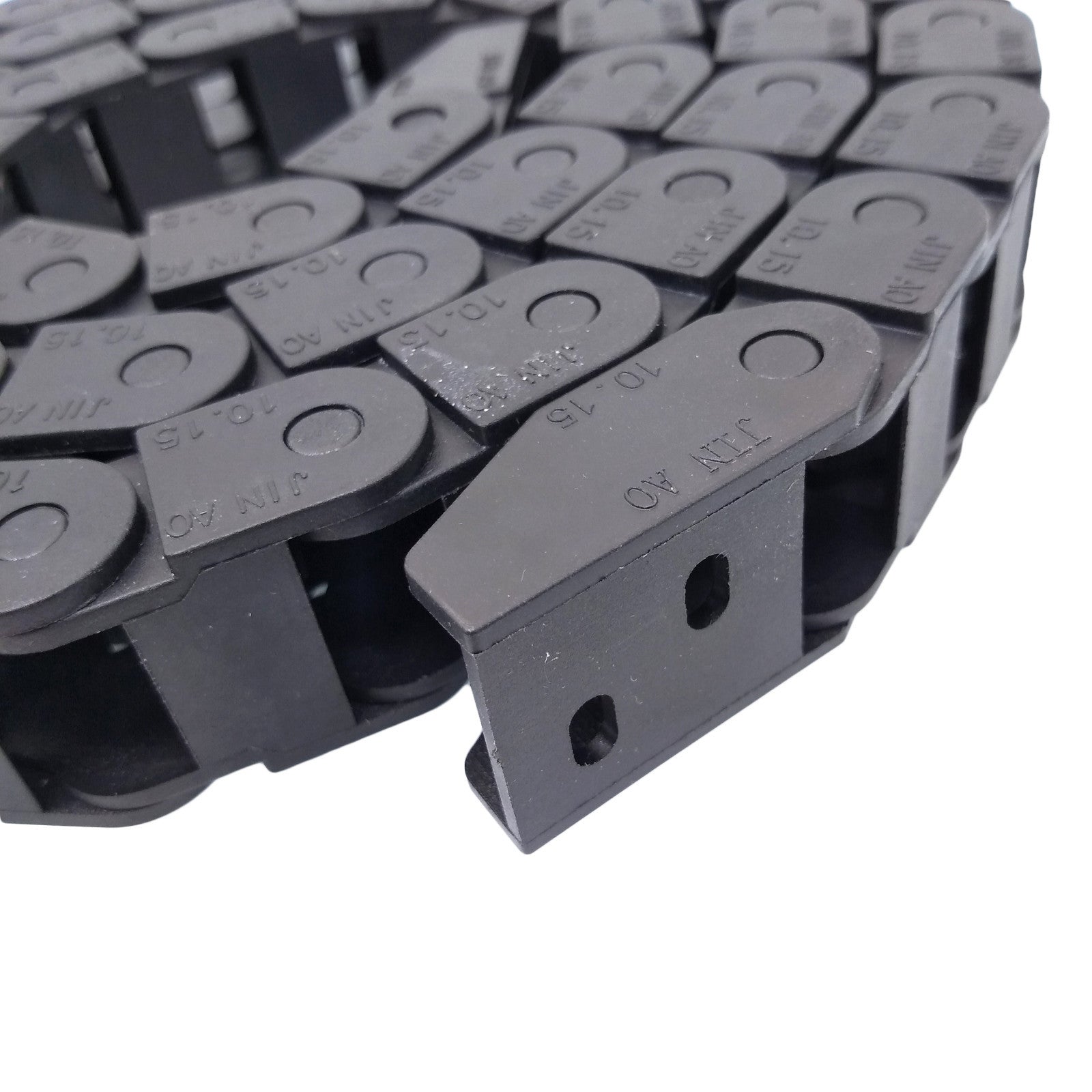 AU Stock  2M 2000mm Black Long Nylon Cable Drag Chain Wire Carrier 10 x 15mm