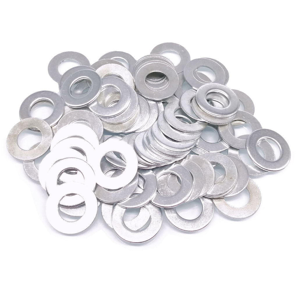500pcs M8 Zinc Plated Carbon Steel Flat Washers