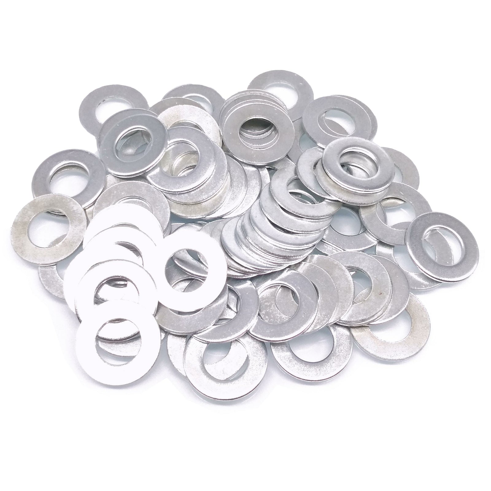 500pcs M8 Zinc Plated Carbon Steel Flat Washers