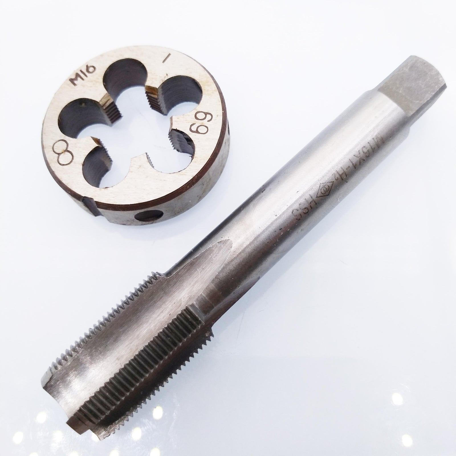 HSS M16 x 1mm Tap & M16 x 1.0mm Die Metric Thread Right Hand