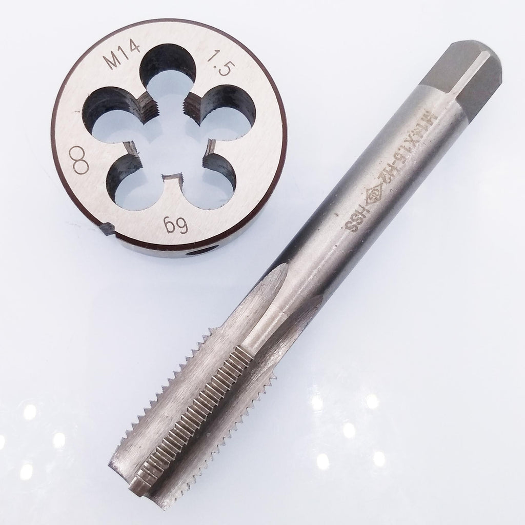 HSS M14 x 1.5mm Tap & M14 x 1.5mm Die Metric Thread Right Hand