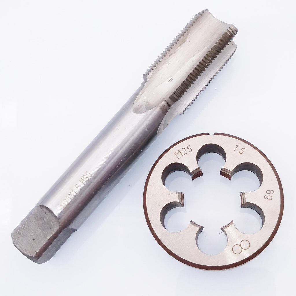 HSS M25 x 1.5mm Tap & M25 x 1.5mm Die Metric Thread Right Hand
