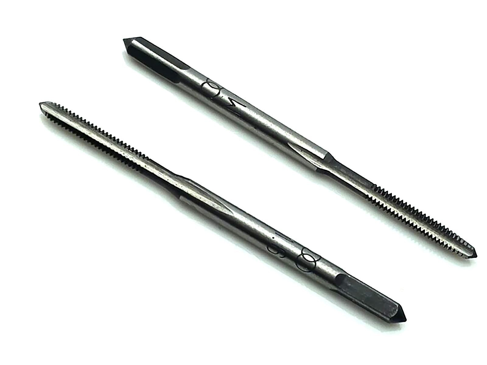 US Stock HSS 1.6mmx0.35 Metric Taper & Plug Tap Right Hand Thread M1.6 x 0.35mm