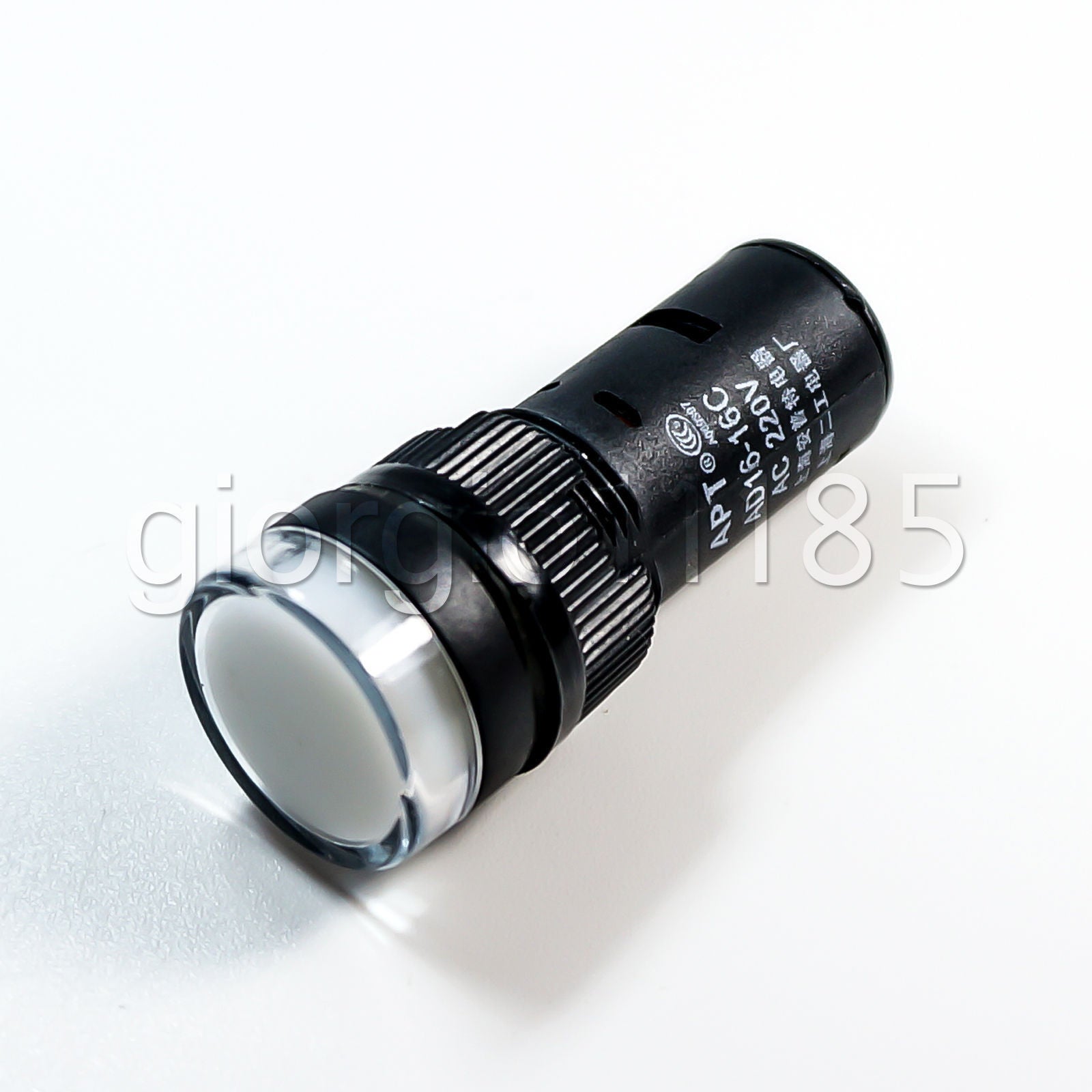 US Stock 5pcs AC/DC 110V 16mm White LED Indicator Signal Light AD16-16C
