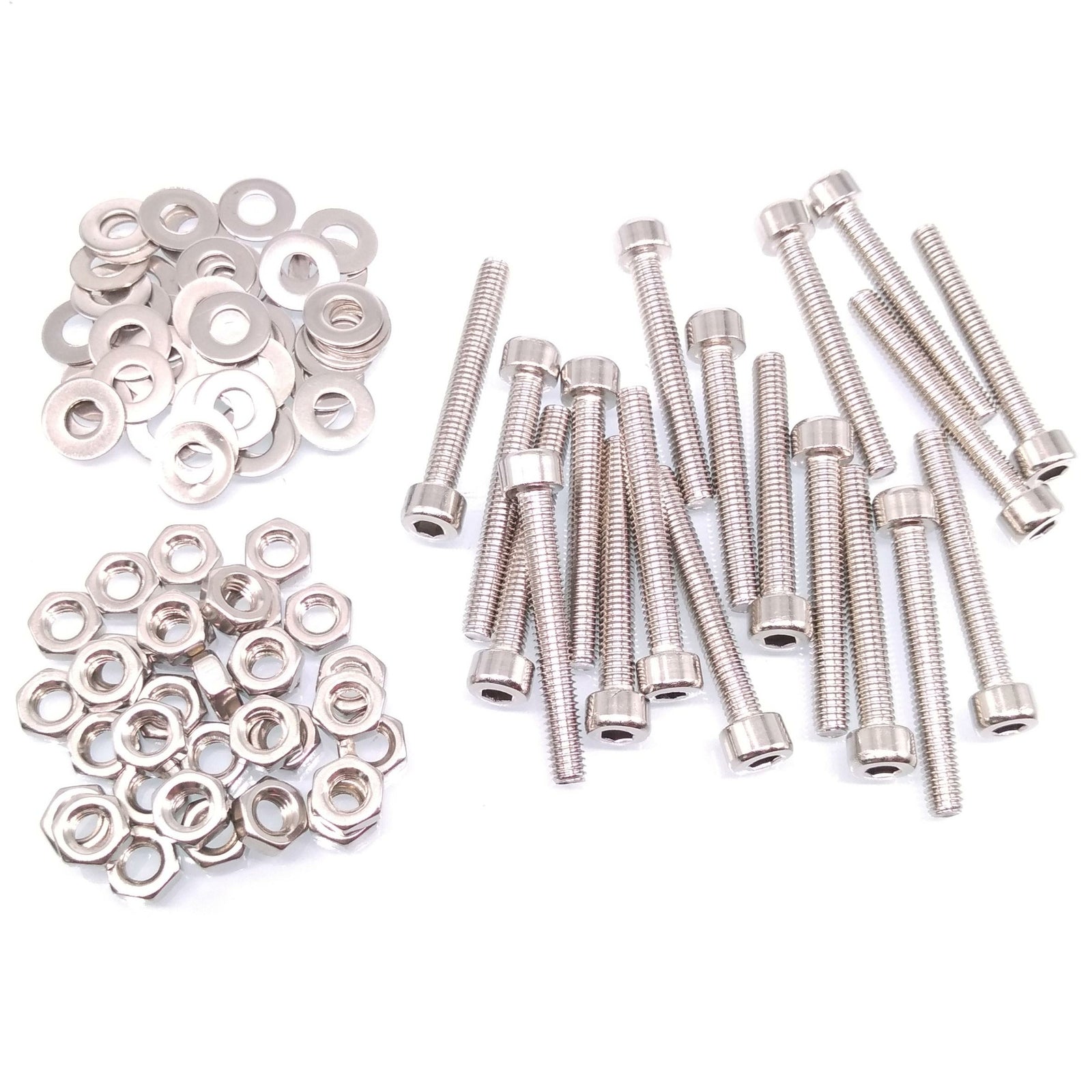 100x M4 x 30mm Socket Head Cap Screws Stainless Steel Allen Socket Nuts Washers