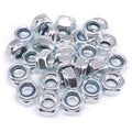 200x M8 x 1.25mm Self-Locking Nylon Insert Hex Nuts Zinc plated Carbon Steel