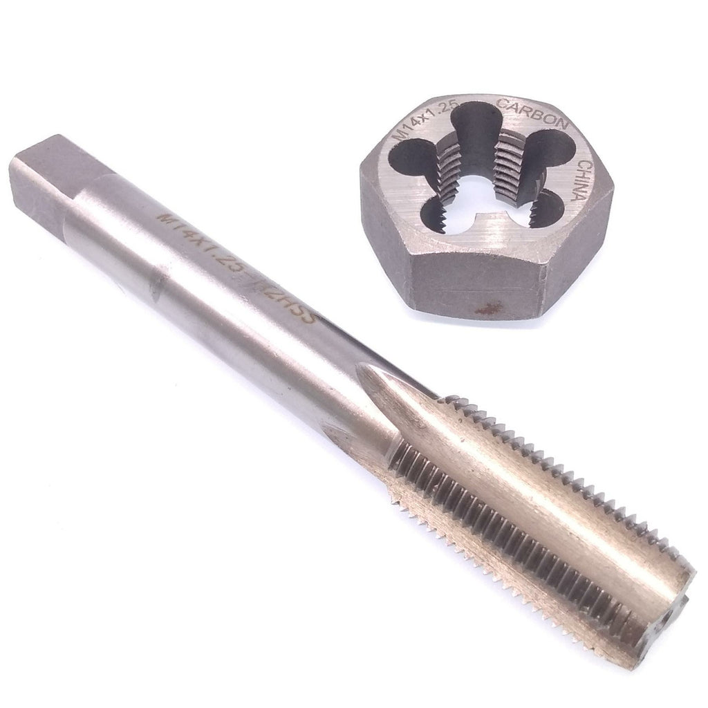 HSS M14 x 1.25mm Tap & M14 x 1.25mm Hexagon Die Metric Thread Right Hand Set