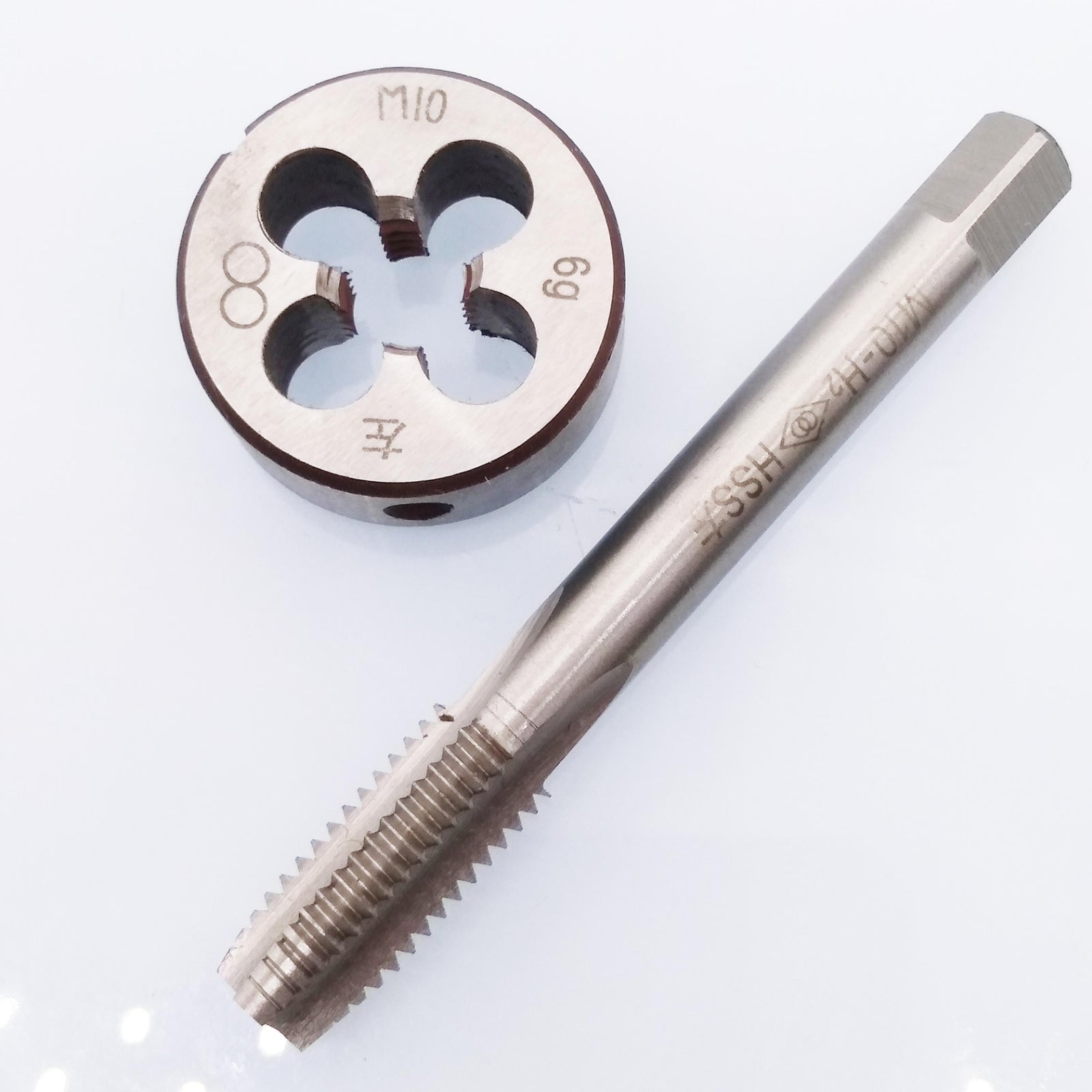 AU Stock HSS M10 x 1.5mm Tap & M10 x 1.5mm Die Metric Thread Left Hand