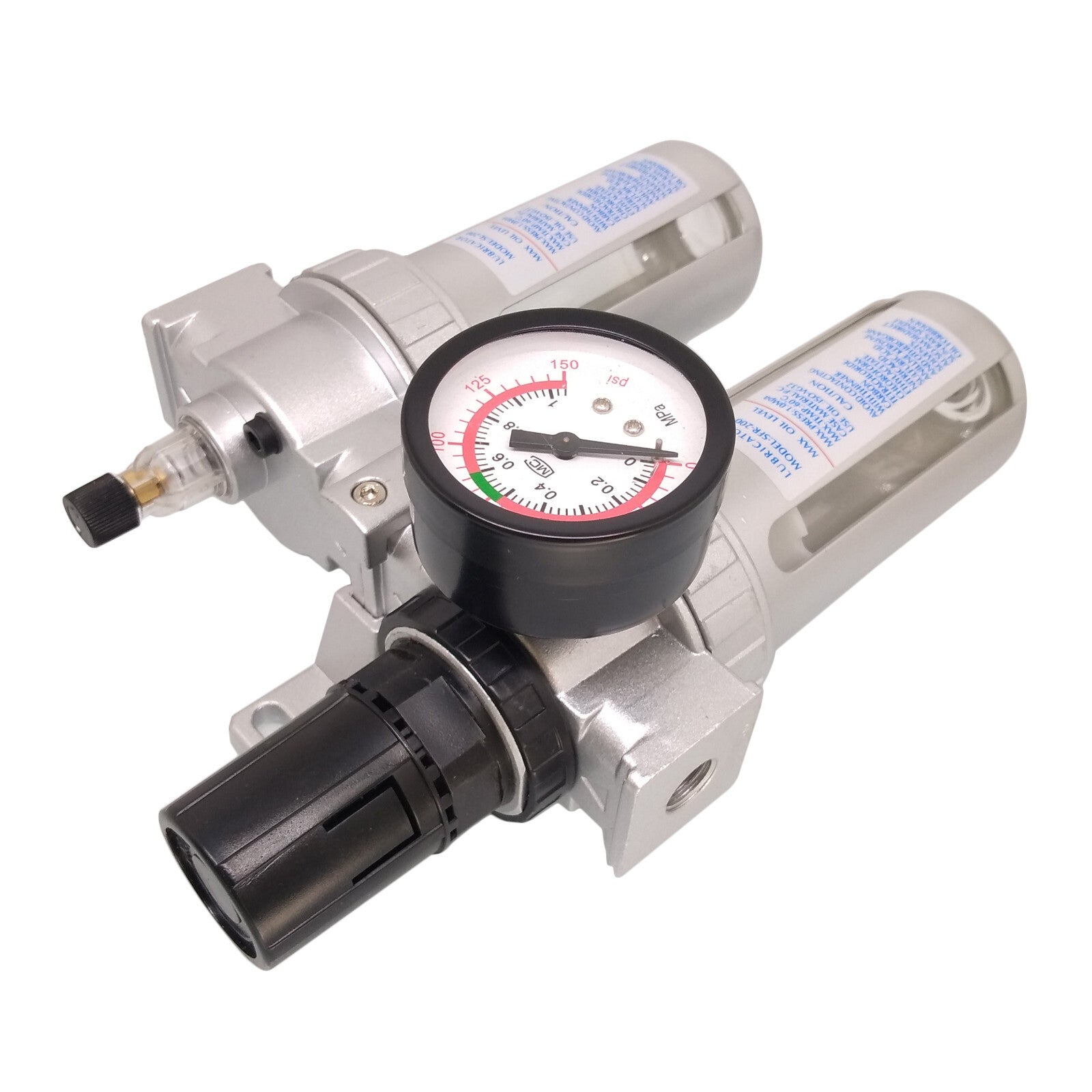 US Stock SFC-200 Pneumatic Air Filter Pressure Regulator lubricator 1/4"
