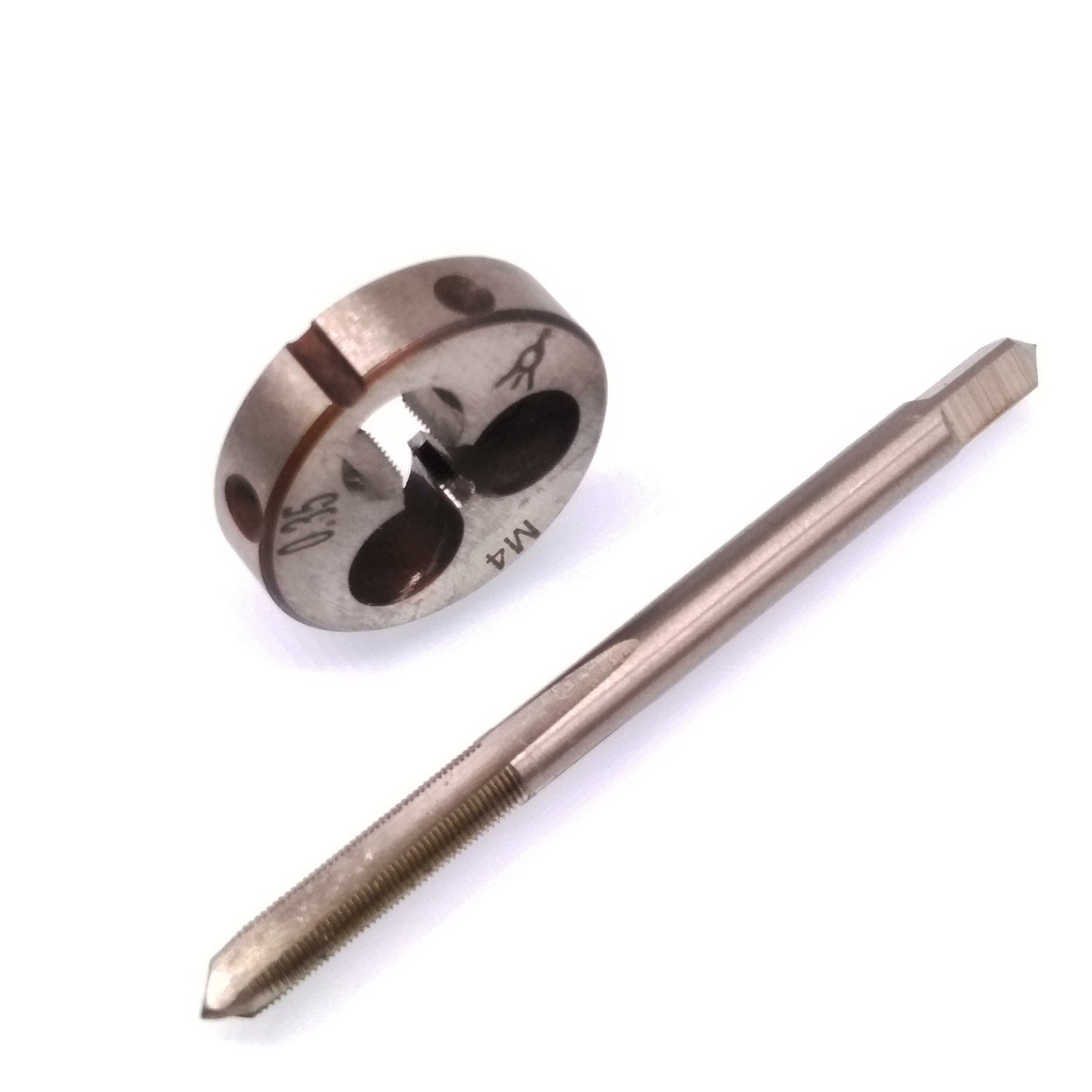 US Stock HSS M4 x 0.35mm Tap & M4 x 0.35mm Die Metric Thread Right Hand