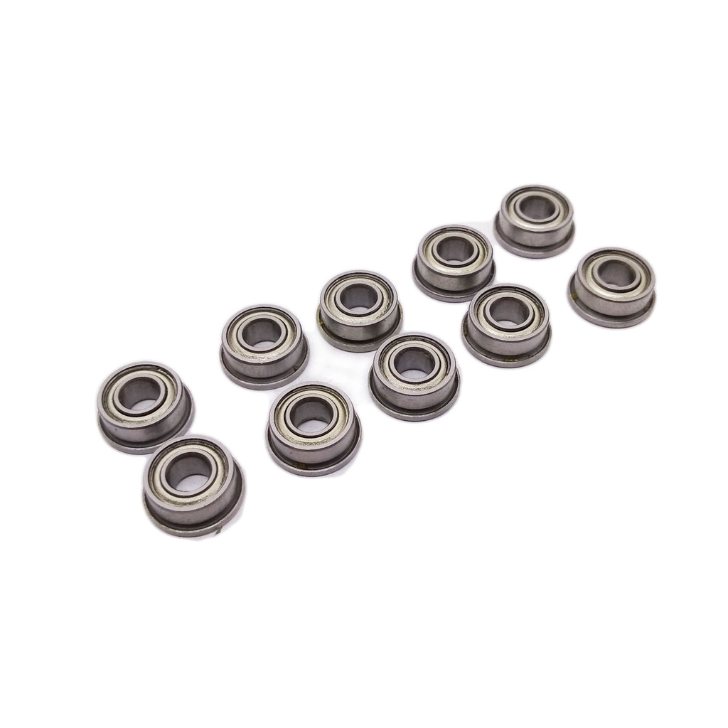 US Stock 10pcs F684zz Mini Metal Double Shielded Flanged Ball Bearings 4x9x4mm