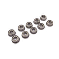 US Stock 10pcs F684zz Mini Metal Double Shielded Flanged Ball Bearings 4x9x4mm