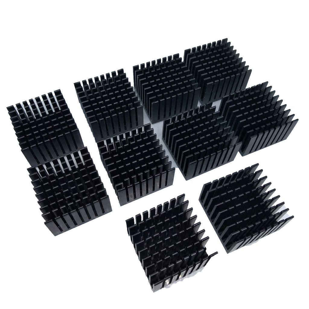 10pcs 37 x 37 x 24mm Heat Sink Cooling Aluminum Heatsink CPU IC LED