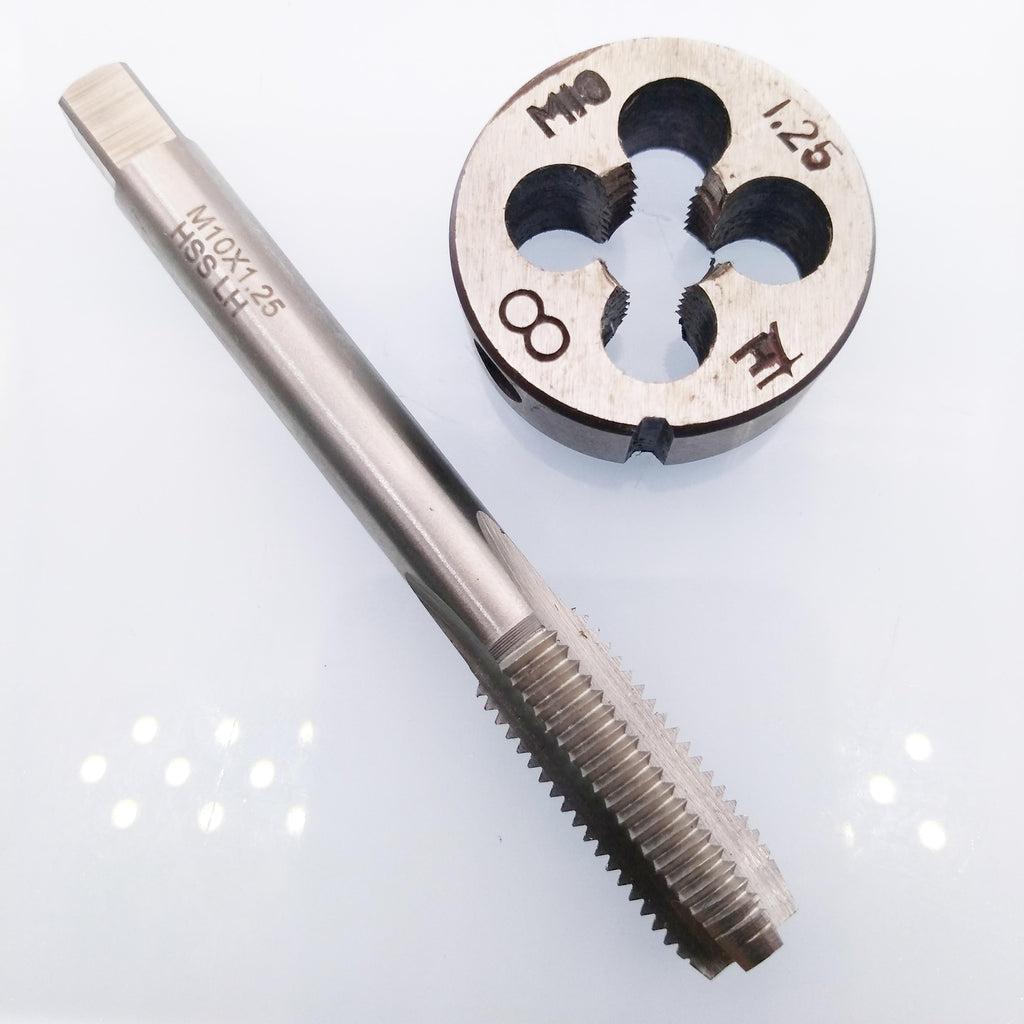 AU Stock HSS M10 x 1.25mm Tap & M10 x 1.25mm Die Metric Thread Left Hand