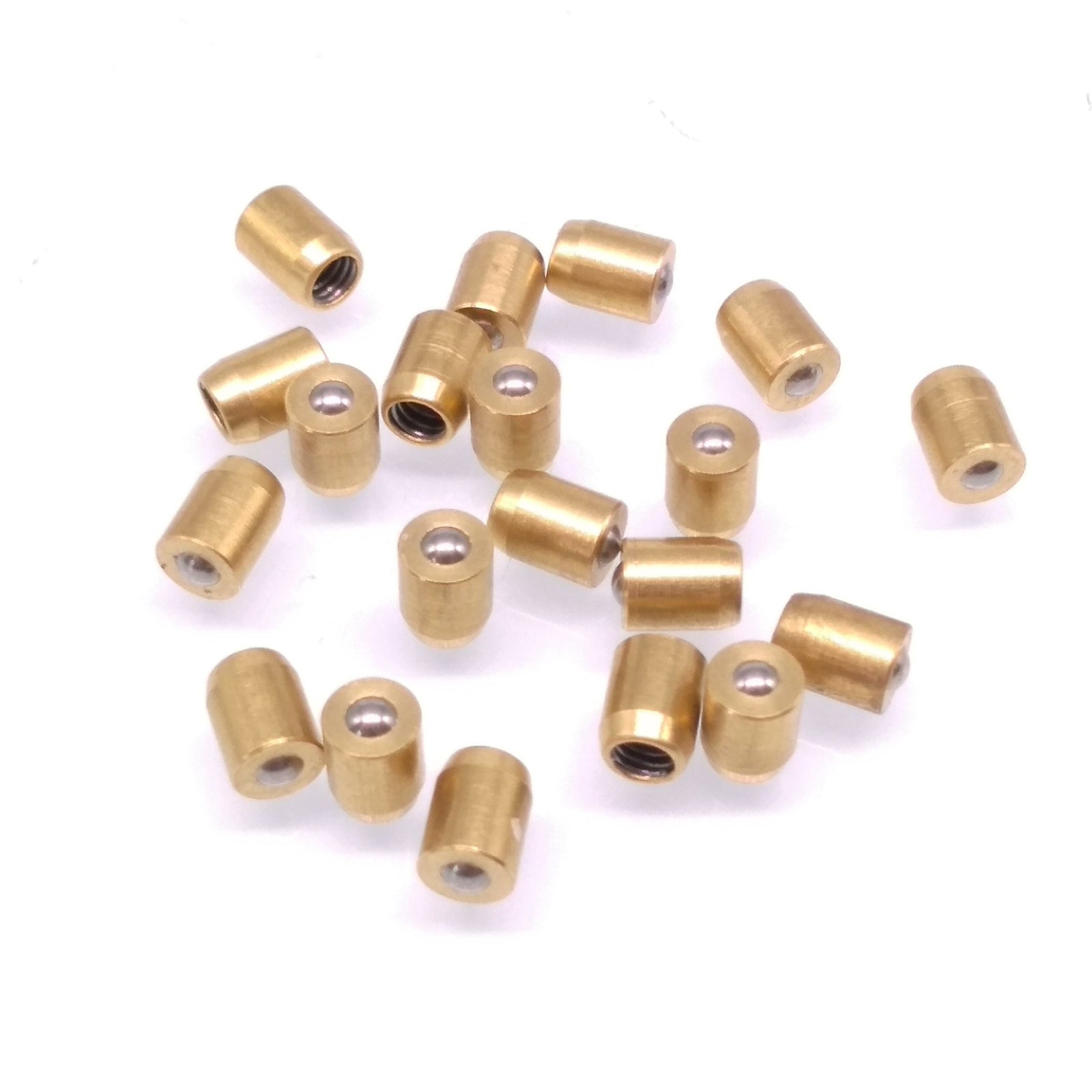 20pcs M4 x 5mm Copper Press In Fit Ball Type Oil Cup Oiler Lathe Engine Motor