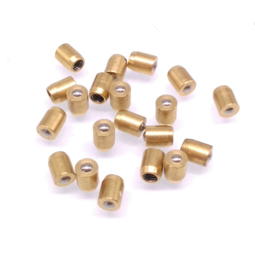 20pcs M4 x 5mm Copper Press In Fit Ball Type Oil Cup Oiler Lathe Engine Motor