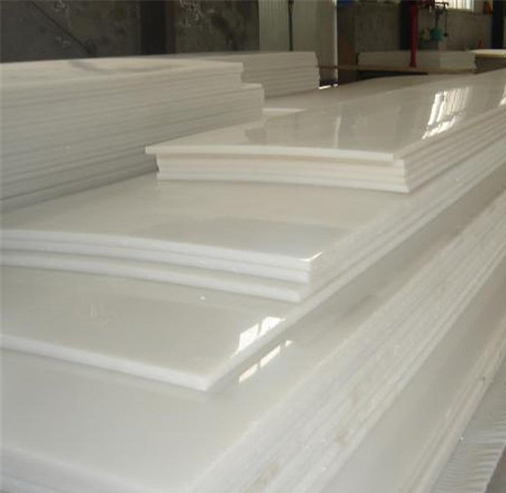 US Stock 8mm ±10% x 200mm x 200mm White UHMW Plastic Sheet Plate