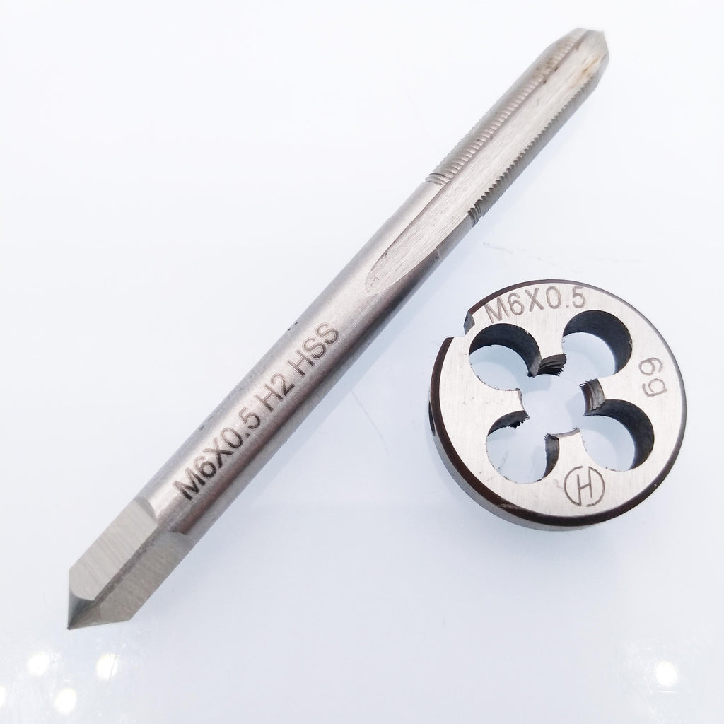 AU Stock HSS M6 x 0.5mm Tap & M6 x 0.5mm Die Metric Thread Right Hand