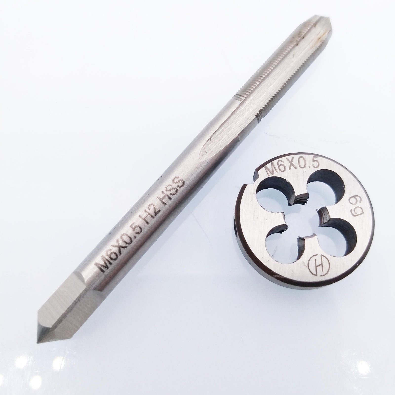 AU Stock HSS M6 x 0.5mm Tap & M6 x 0.5mm Die Metric Thread Right Hand