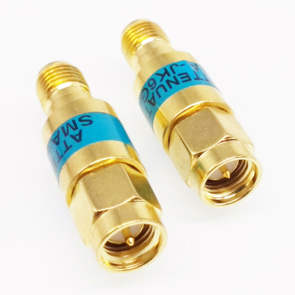 One 2W SMA Coaxial Fixed Attenuators Frequency DC 6GHz Fixed Connectors 20DB