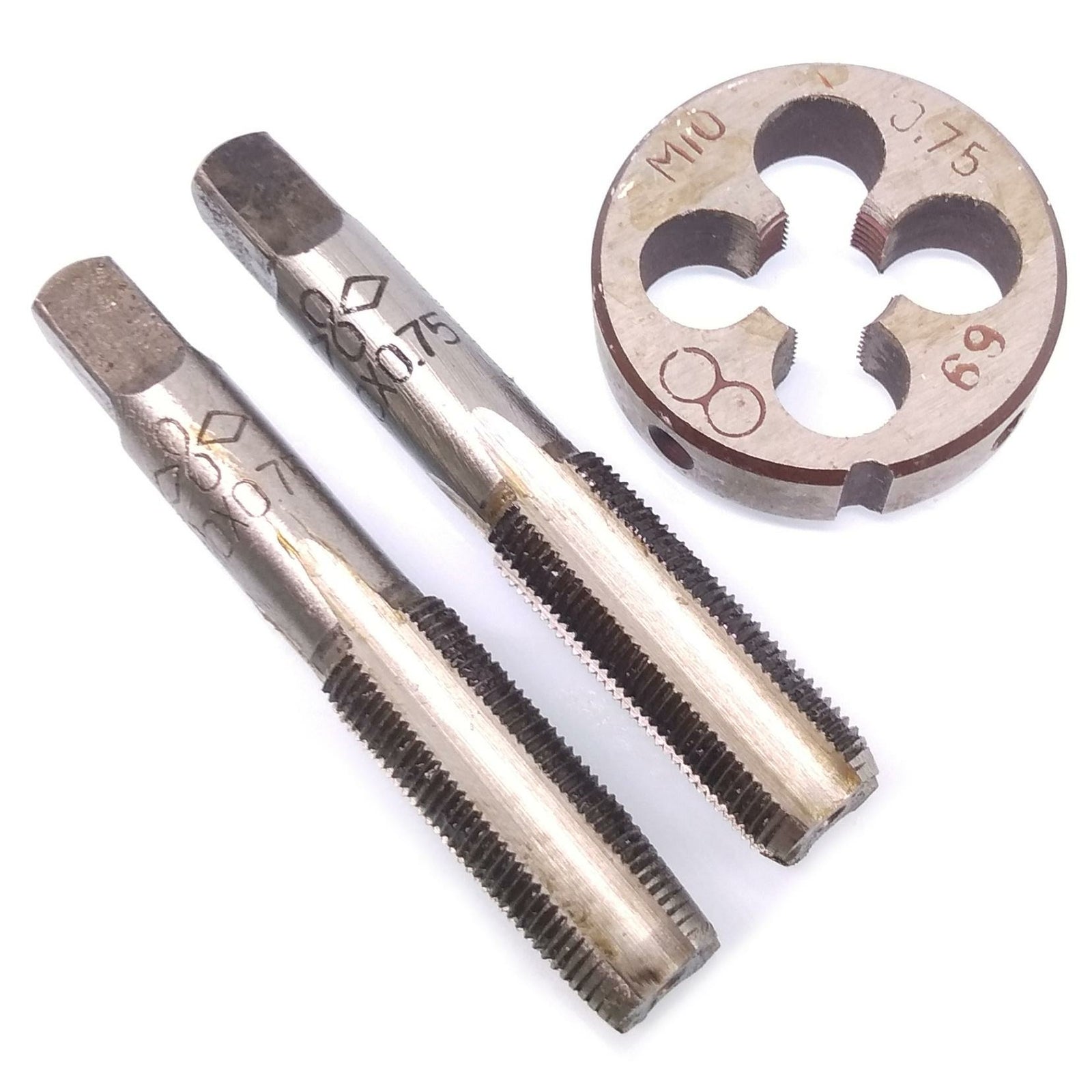 AU Stock HSS M10x0.75 Taper & Plug Tap & M10x0.75mm Die Metric Thread Right Hand