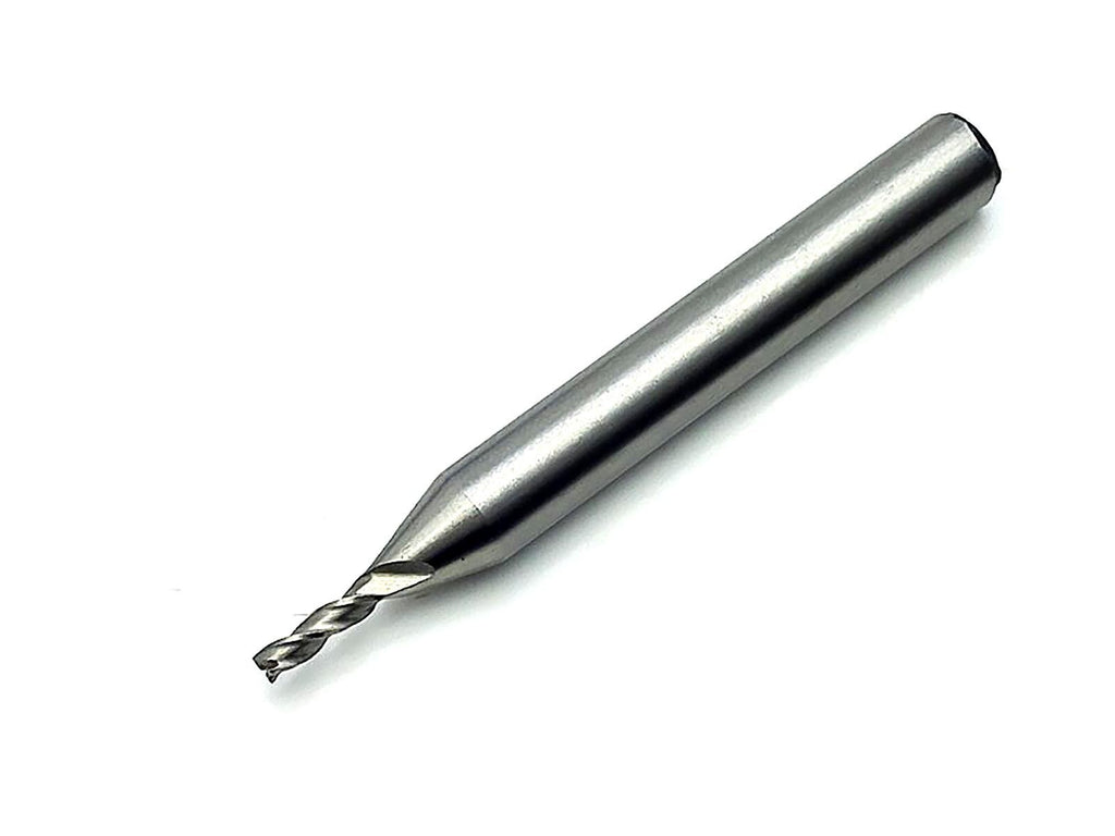 US Stock 3pcs 2mm Three 3 Flute HSS & Aluminium End Mill Cutter CNC Bit