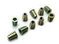 US Stock 20x M6 x 15mm Furniture Hex Drive Flat Head Nuts Screws For Wood Insert