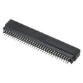 Card Edge Connector Black Socket Right Angle 64 Pin 2.54mm Pitch