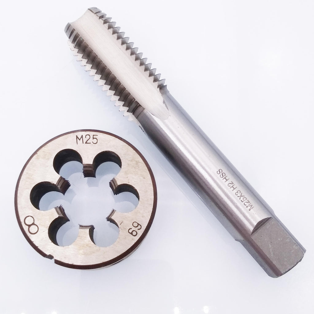 US Stock HSS M25 x 3mm Tap & M25 x 3.0mm Die Metric Thread Right Hand