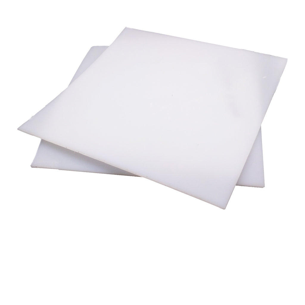 US Stock 2pcs 2mm ±10% x 200mm x 200mm White UHMW Plastic Sheet Plate