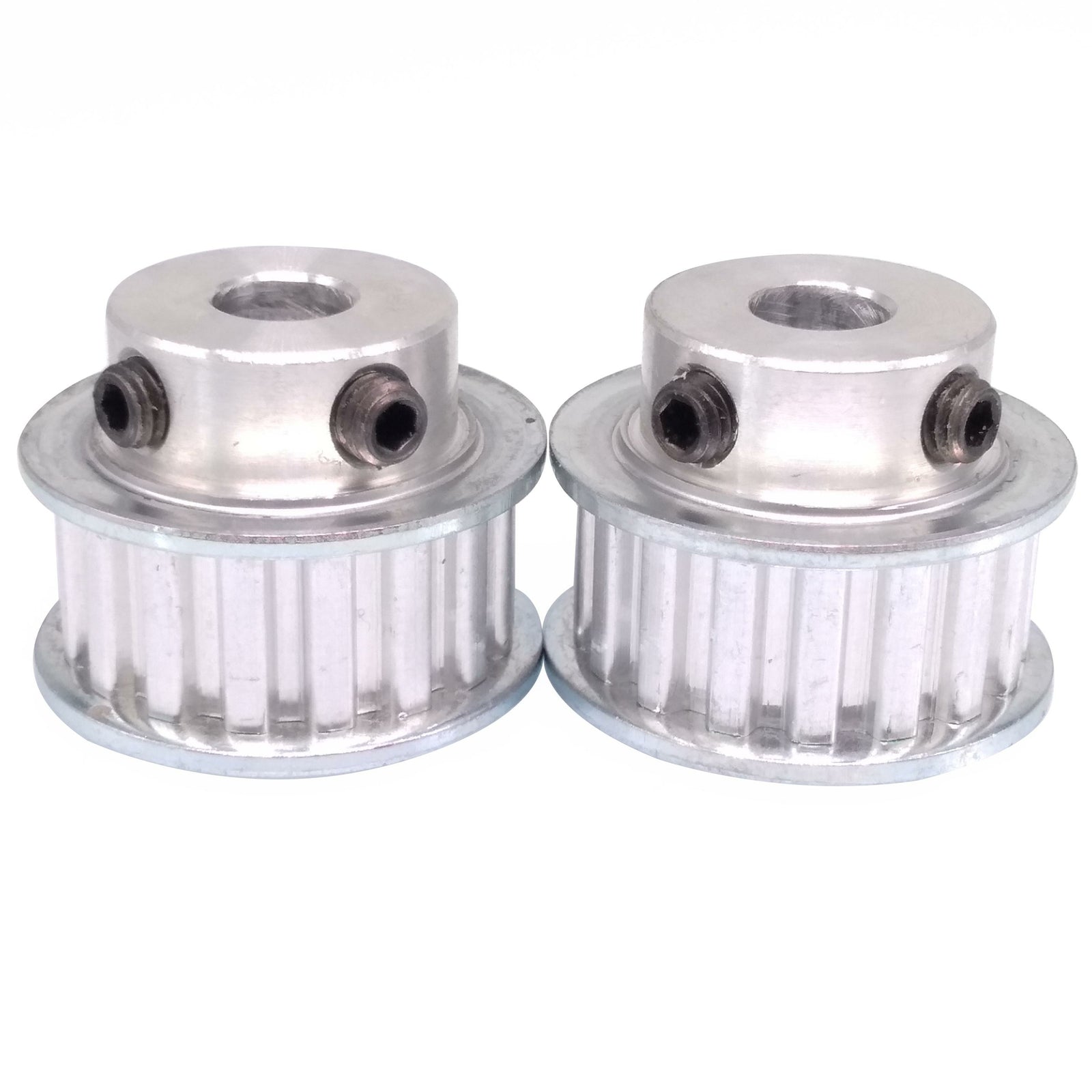 2x XL 17T Timing Belt Pulley Synchronous Wheel 8mm Bore For 10mm Width Belt