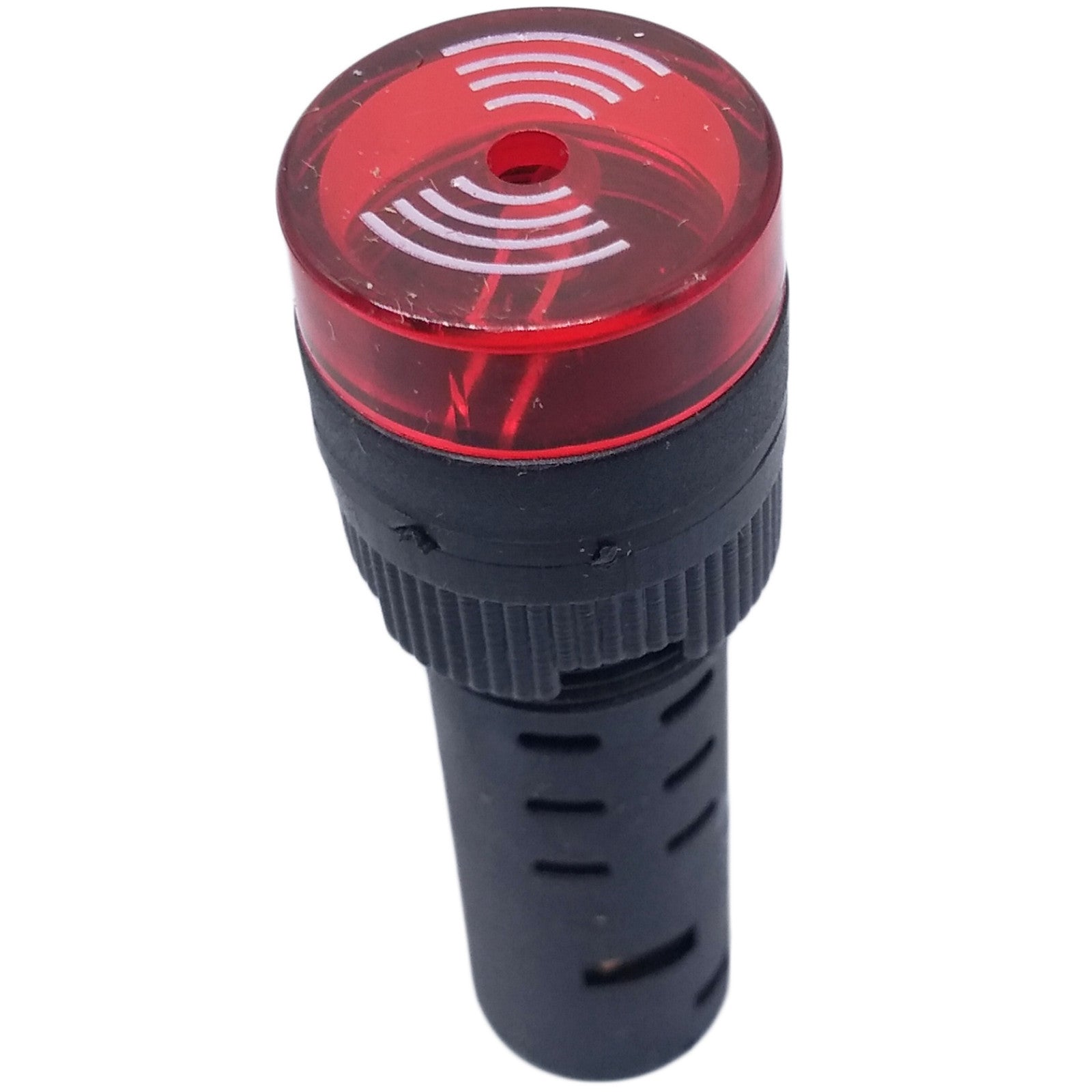 US Stock 2pcs AD16-16SM Red Bulb DC 12V Flash Buzzer Acousto-Optic Buzzer 16mm