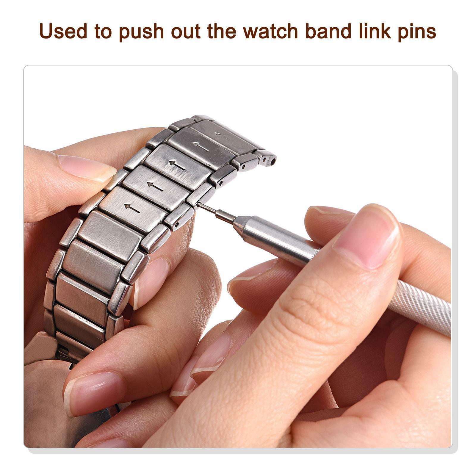2pcs Watch Band Pin Punch 1mm Dia Watch Straps Link Pin Remover Repair Tools