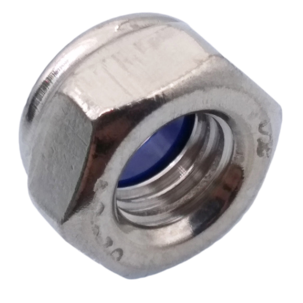 US Stock 20pcs M8 x 1.25mm Nylon Insert Hex Lock Nut DIN985 A2 Stainless Steel