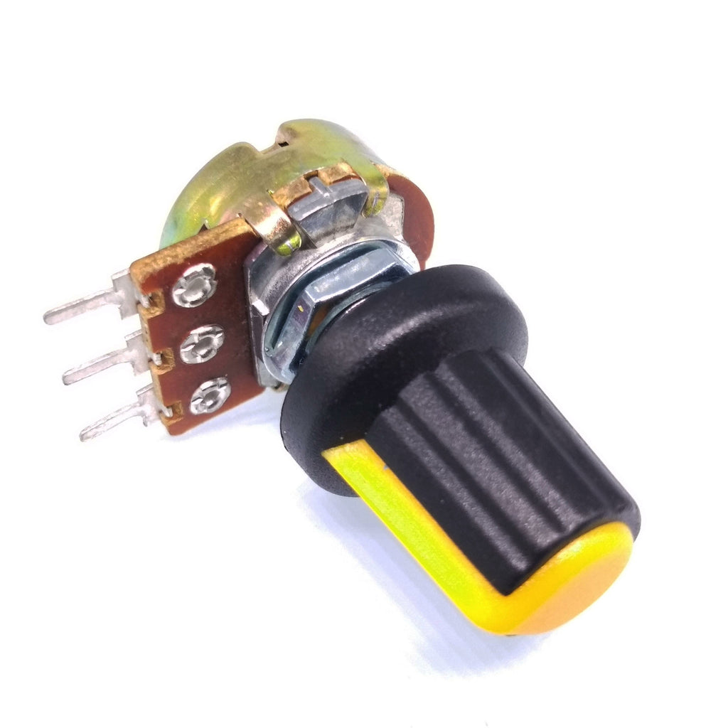 US Stock 10Units 1K B1K OHM Linear Taper Rotary Potentiometer POT Yellow Knob