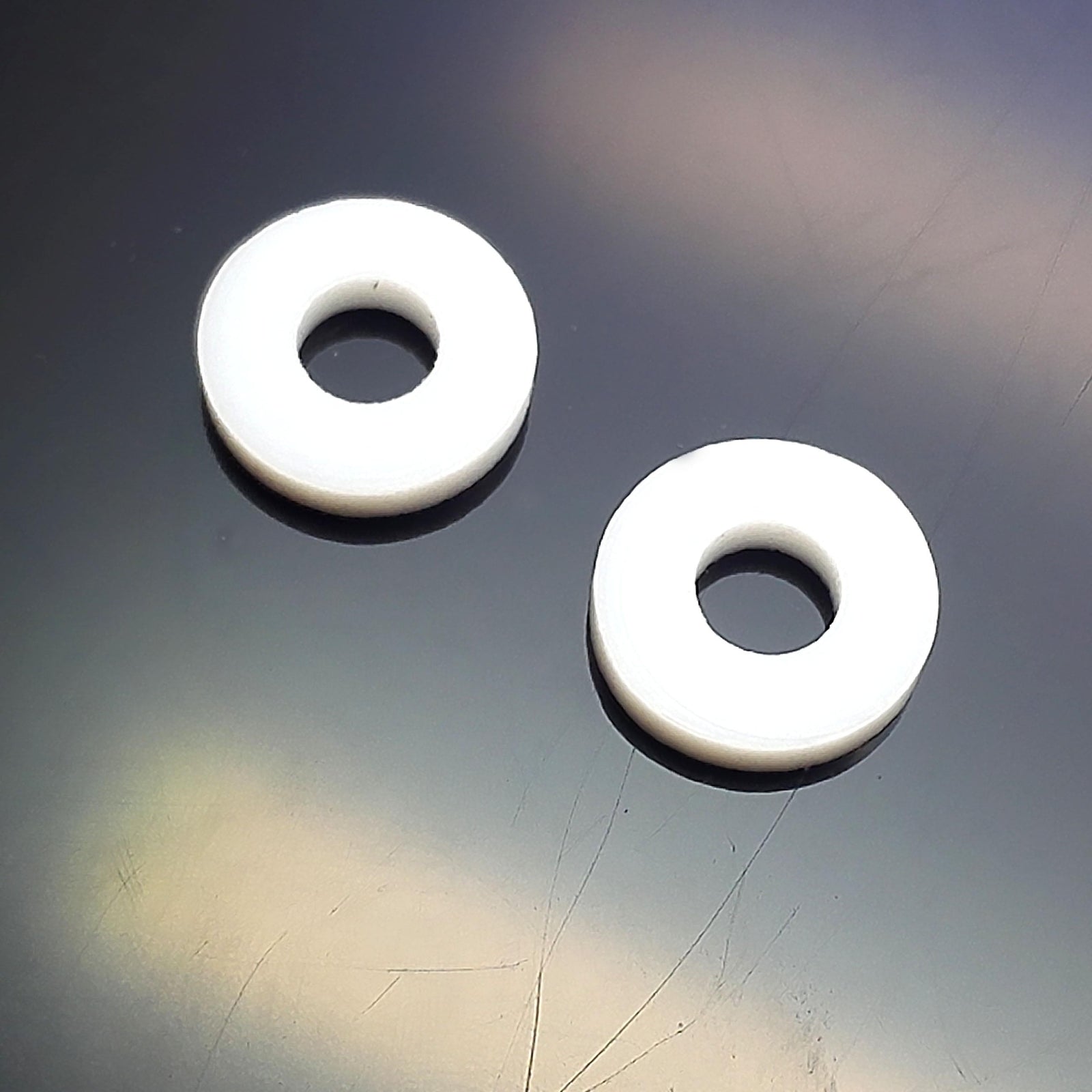 US Stock 25pcs New Polytetrafluoroethylene PTFE Washer Gasket 5mm x 12mm x 2mm