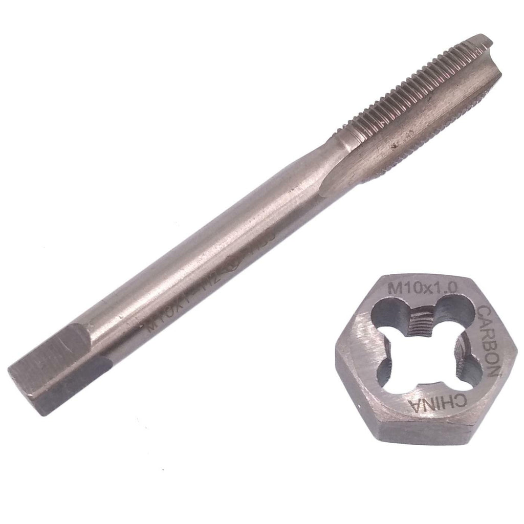 US Stock HSS M10 x 1mm Tap & M10 x 1mm Hexagon Die Metric Thread Right Hand Set