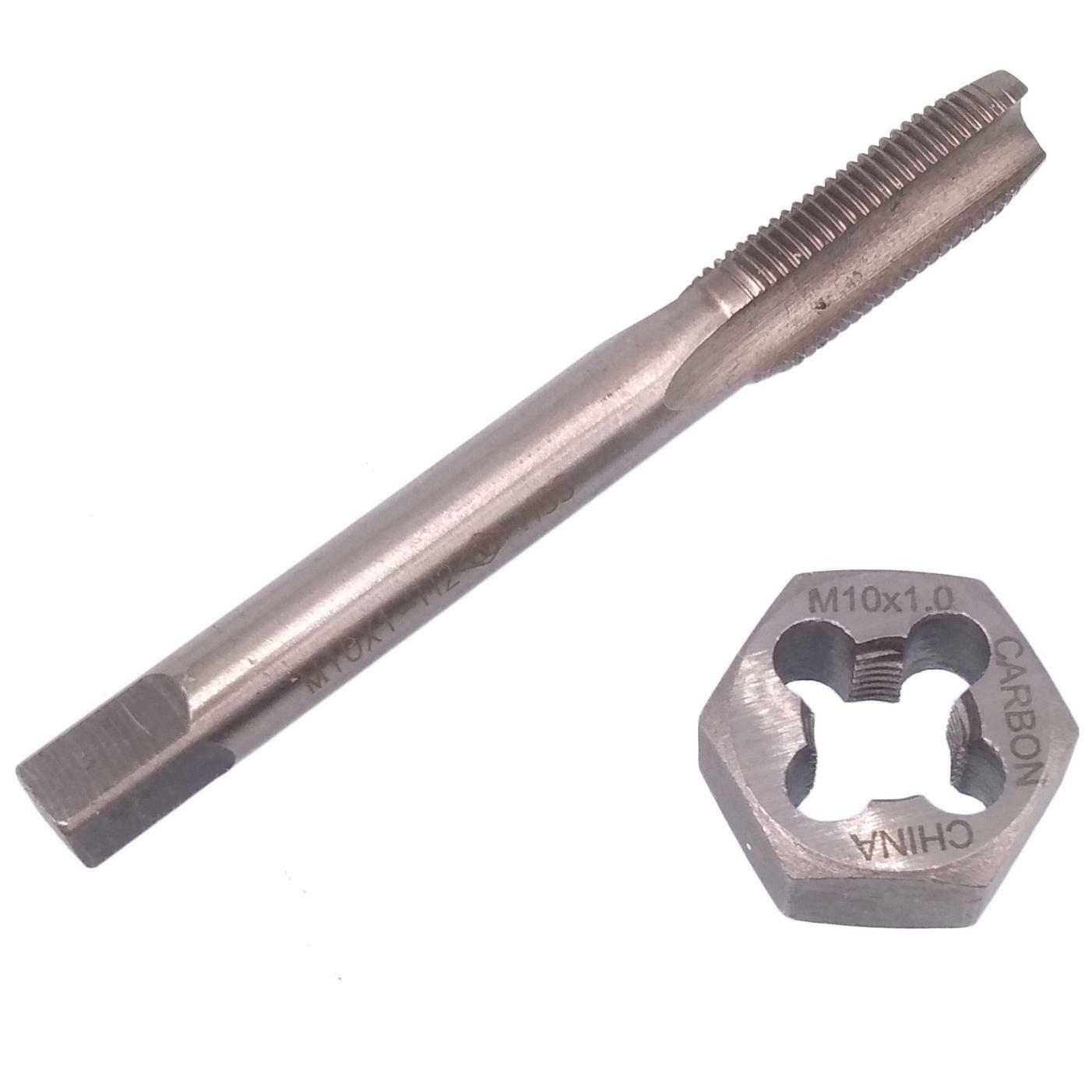 US Stock HSS M10 x 1mm Tap & M10 x 1mm Hexagon Die Metric Thread Right Hand Set