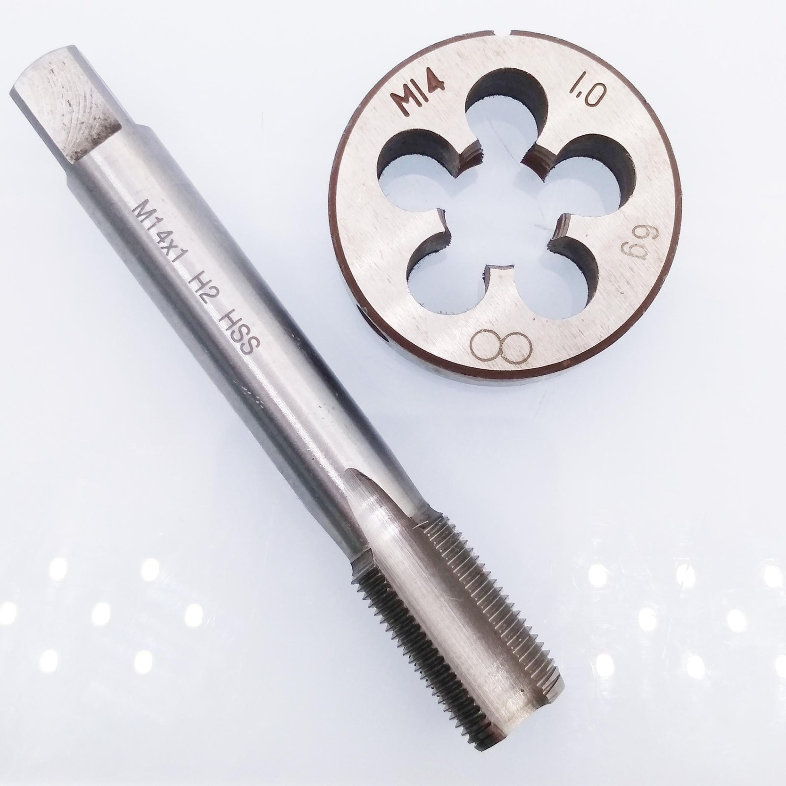 AU Stock  HSS M14 x 1mm Tap & M14 x 1.0mm Die Metric Thread Right Hand
