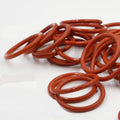 US Stock 100x 14mm OD 10mm ID 2mm Dia Food Grade Silicone Rubber Seal O-Ring Red