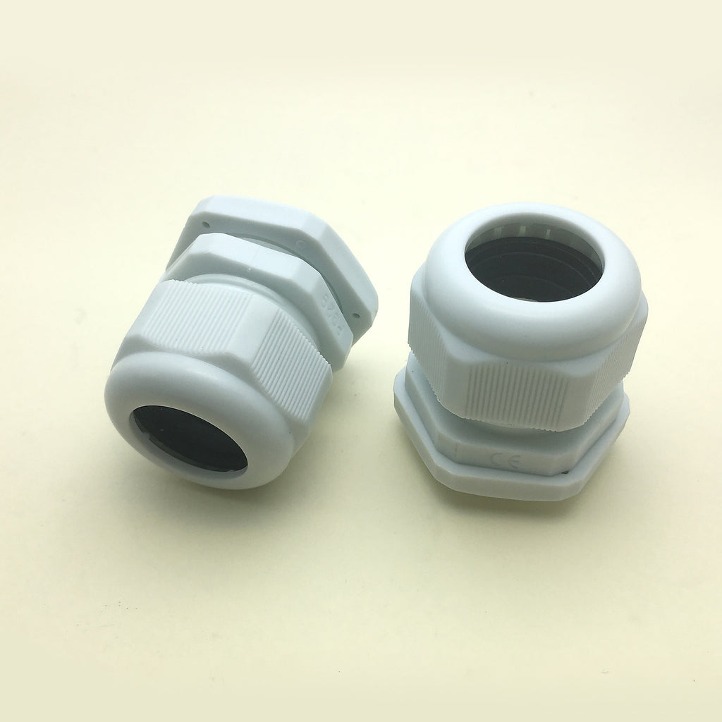 US Stock 5pcs PG29 White Waterproof Cable Gland Connector Cable Range 18-25mm