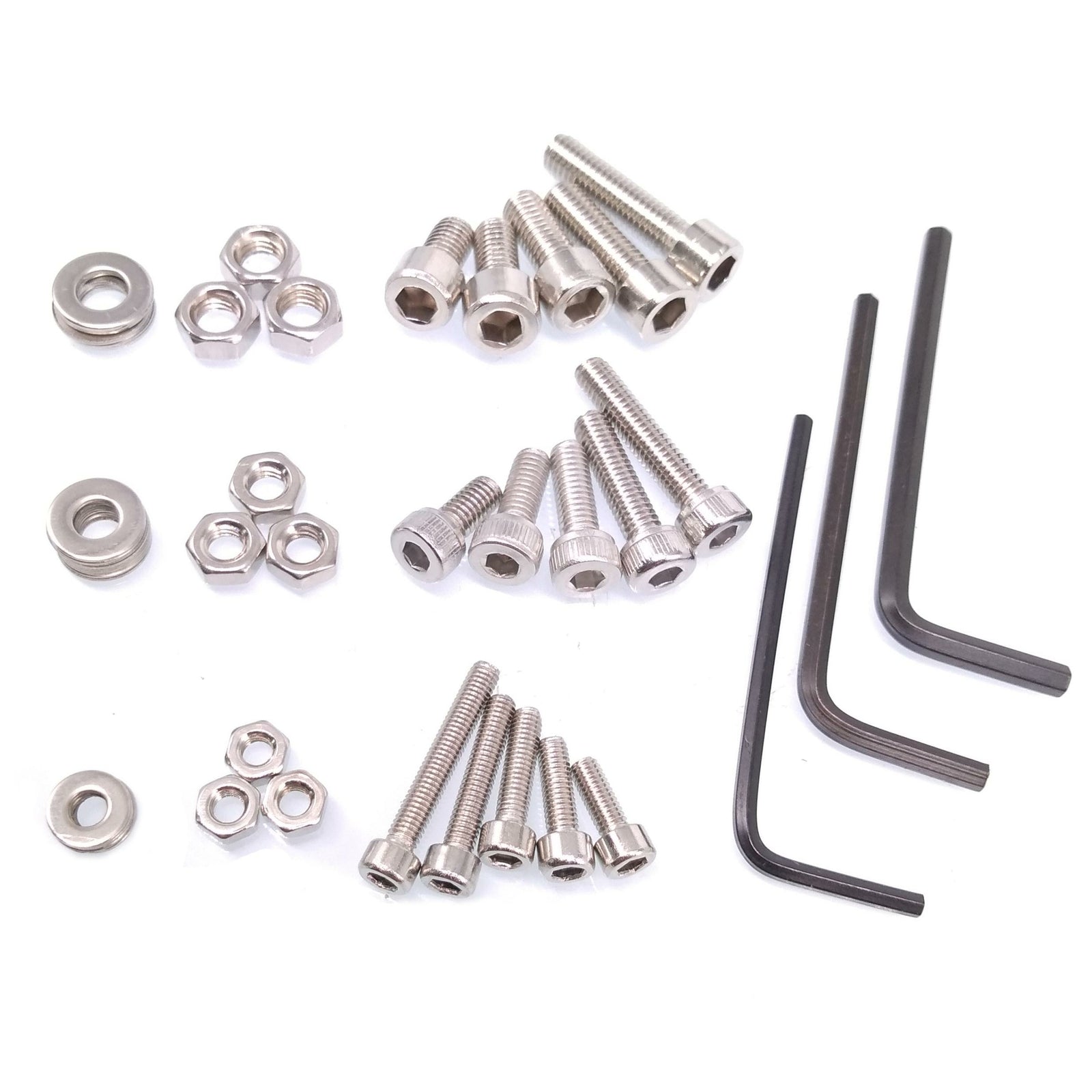 300x Socket Head Cap Screws Steel Allen Socket Nut Washers Wrench Assortment Kit