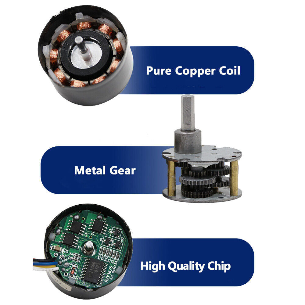 37mm DC 24V Brushless Gearmotor Gearbox Motor Metal Gear 5RPM 37GB3525