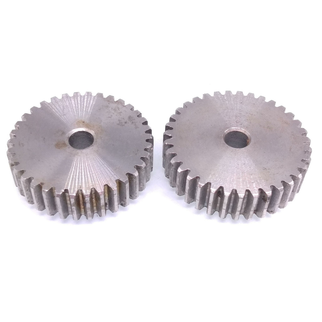 2pcs 1 Mod 35T Spur Gear 45# Steel Motor Pinion Gear Thickness 10mm