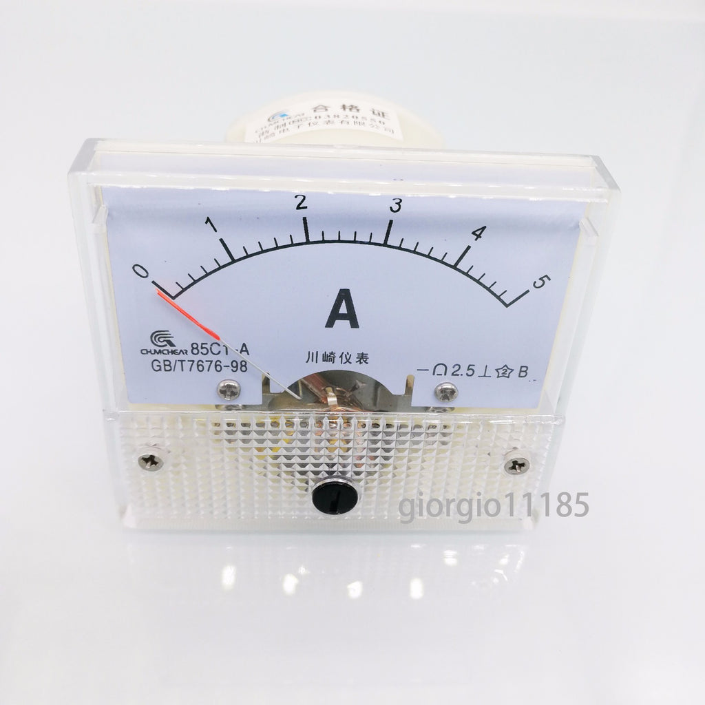 AU Stock  Analog Panel AMP Current Ammeter Meter Gauge 85C1 0-5A DC