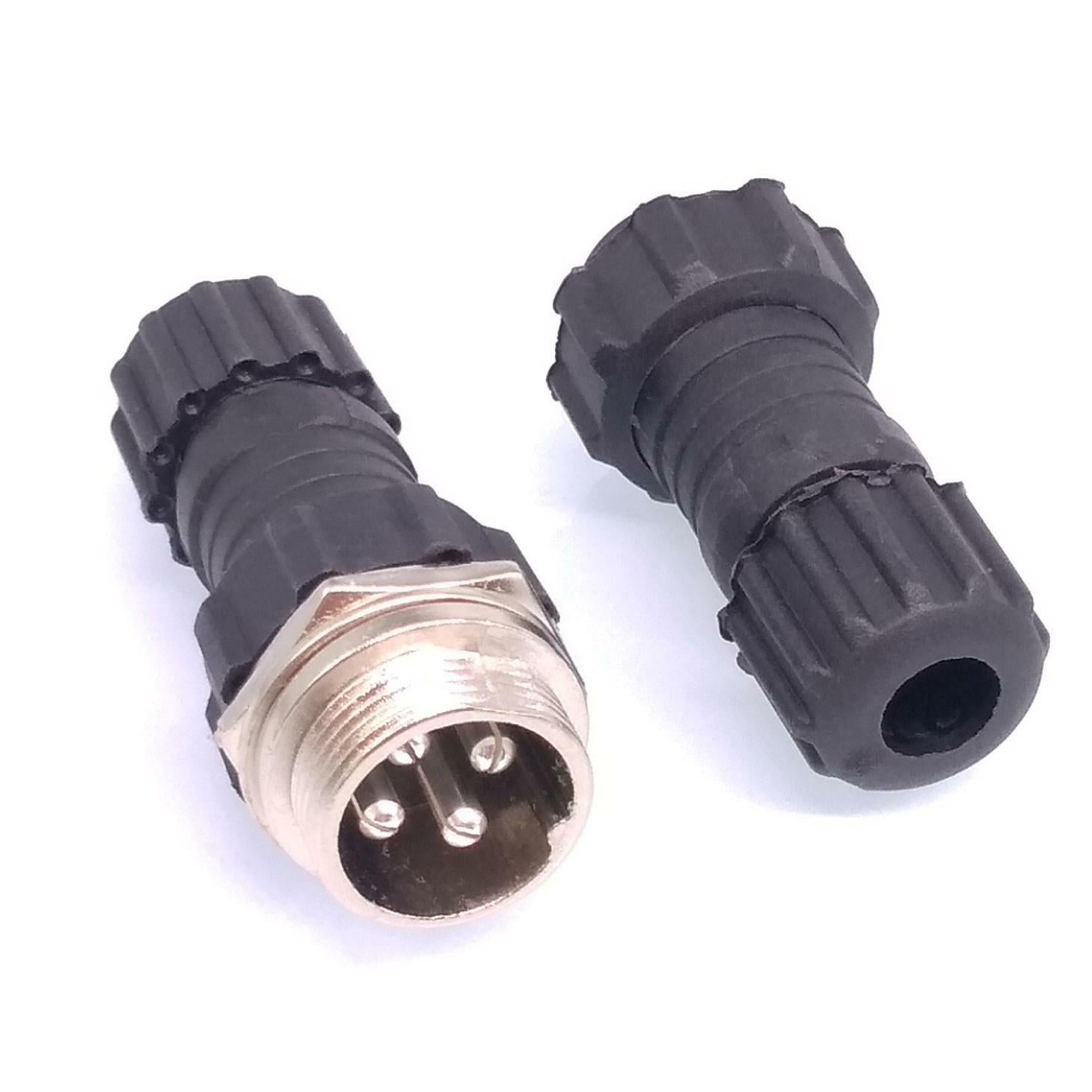 2Sets GX16 Waterproof Aviation Connector Plug Socket Sensor 4pin