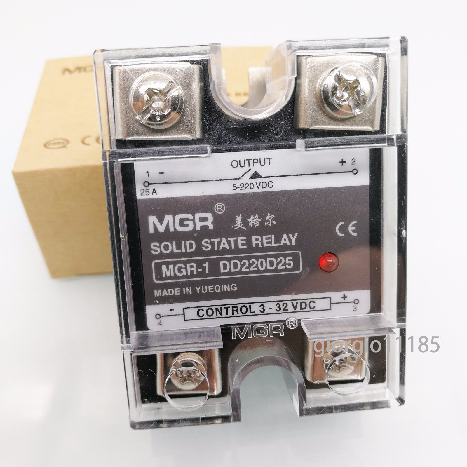 AU Stock 25A Solid State Relay SSR DC-DC Input 3-32V DC Load 5-220V DC DD220D25
