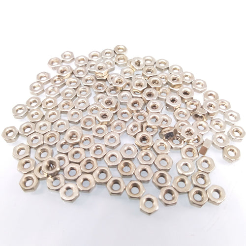 1000x M1.6 Metric Thread Insert Screw Fastener Zinc Plated Carbon Steel Hex Nut