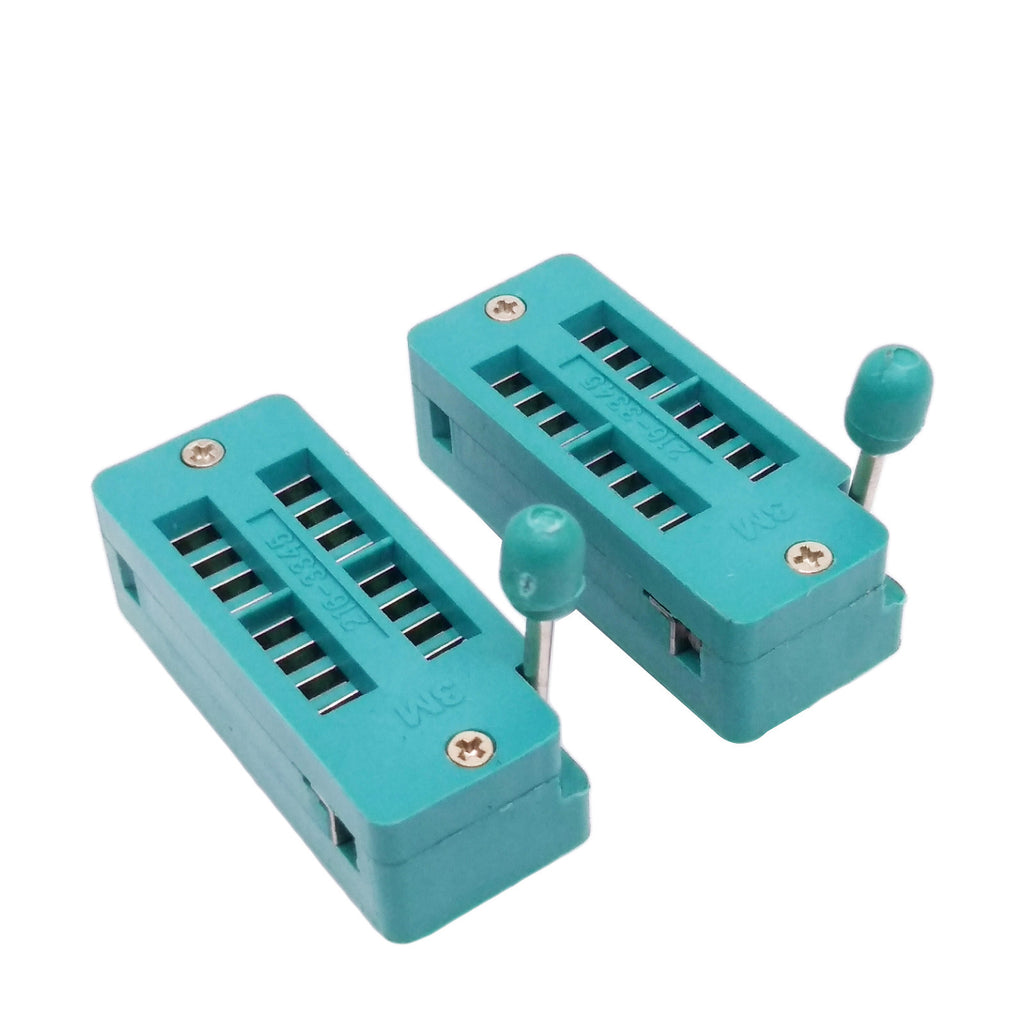 AU Stock 2x 16 Pin 2.54mm ZIF ZIP IC Test DIP Board Socket Universal 216-3345