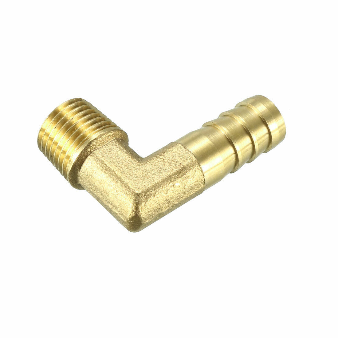 Brass Barb Hose Fitting 90 Degree Elbow 10mm Barbed x 1/4 PT Male Pipe